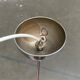 Mid-Century German Glass and Metal Ball Pendant