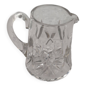 Carafe, crystal pitcher signed Saint Louis