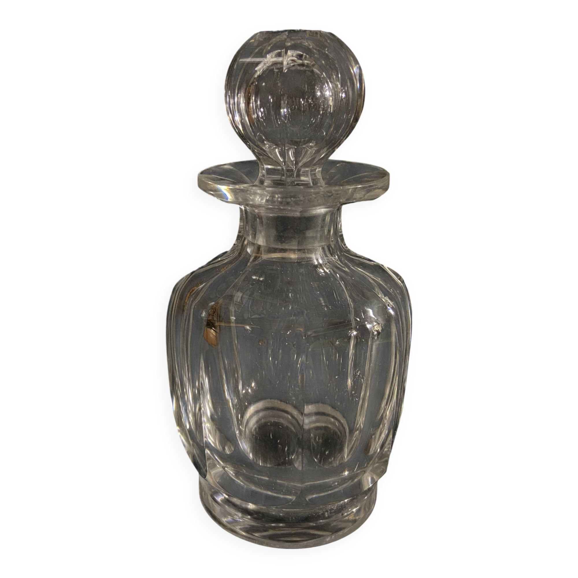Large crystal perfume bottle by Baccarat, Malmaison model