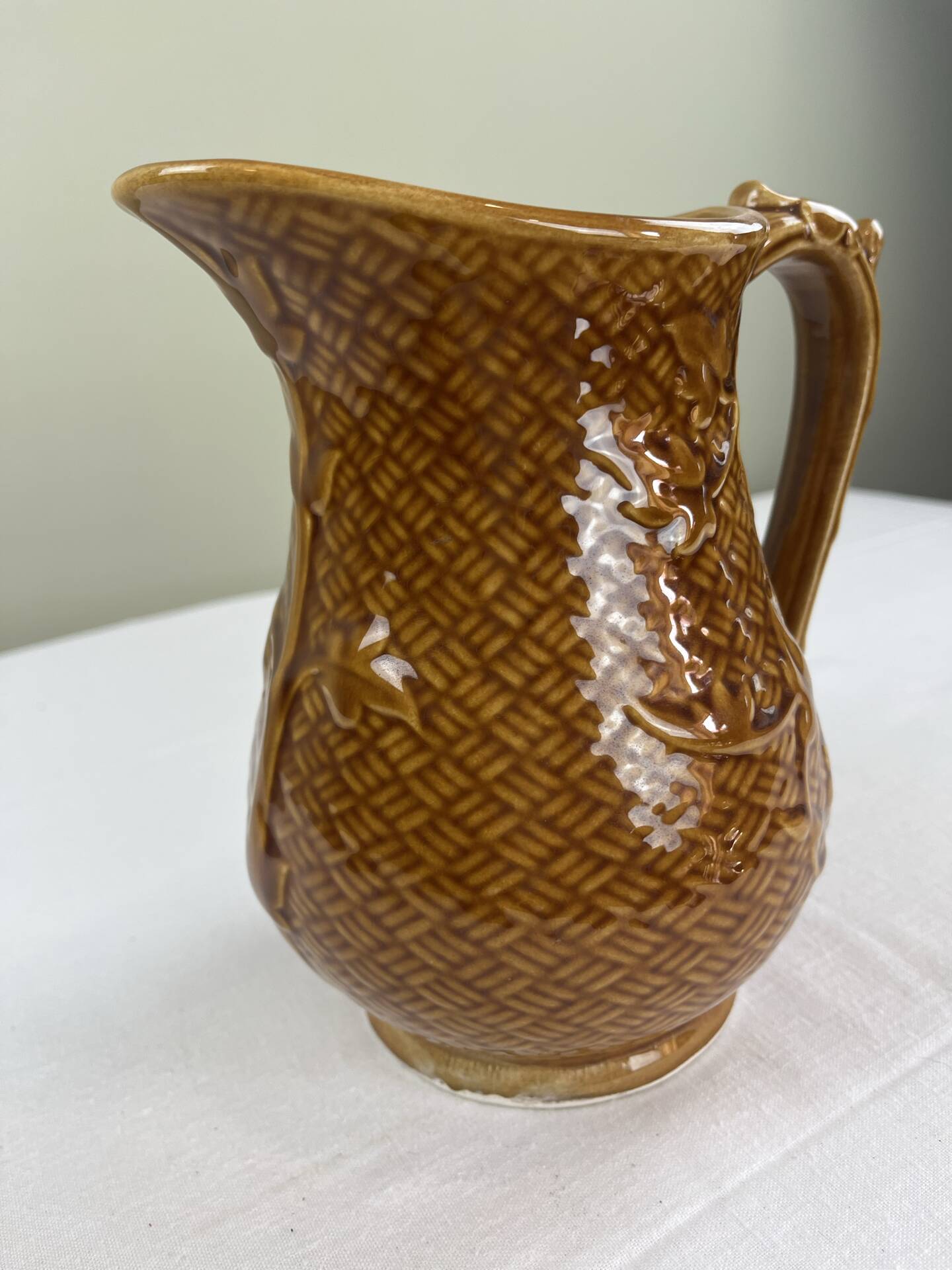 Old Sarreguemines pitcher