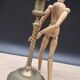 Antique brass candle holder