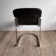 Chrome and Leather Chair by Willy Rizzo for Cidue — Italy, 1970s