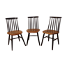 Serie de 3 chaises Fanett d’Ilmari Tapiovaara années 60