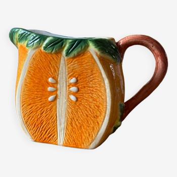 Pichet barbotine orange