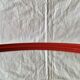 Vintage round red plastic mirror
