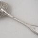 Silver sugar sifter from the 18th century, 23 cm, shell pattern, 106 g.