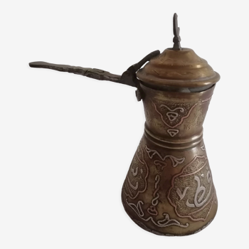 Old oriental coffee maker damascene, Syria