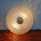 Large honeycomb glass and brass ceiling light, Glasshütte Limburg, 1970