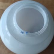Globe de lampe en opaline moulé diamètre 16 cm
