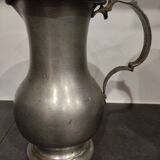 Pewter pitcher signed Jean Goardere