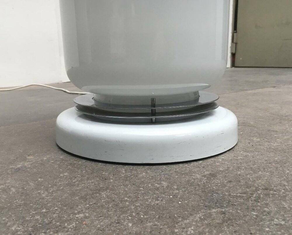 Mid-century Italian space age glass floor lamp from the 1960s.