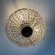 Old ceiling lamp basket with grapevines and bronze