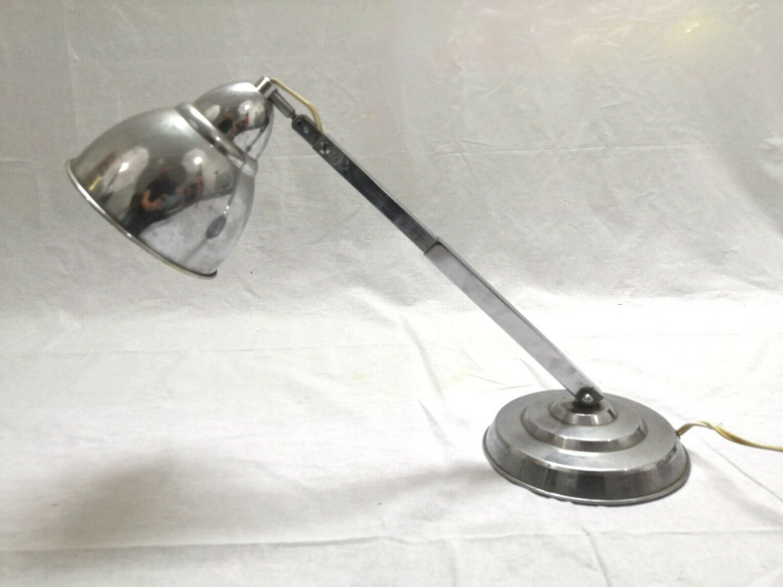 1950s modular steel industrial lamp
