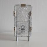 Vintage Glass  Table Lamp by Josef Hejtman for Kamenicky Senov,Czechoslovakia,1960's.