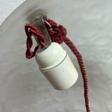 Muller Frères, moulded glass pendant, Art Deco