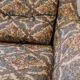 Set of 2 vintage high-back swivel armchairs with abstract upholstery