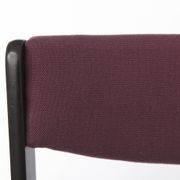 1 of 6 Vintage German Dining Chair, 1950s–1960s, Black Beechwood, Pastel