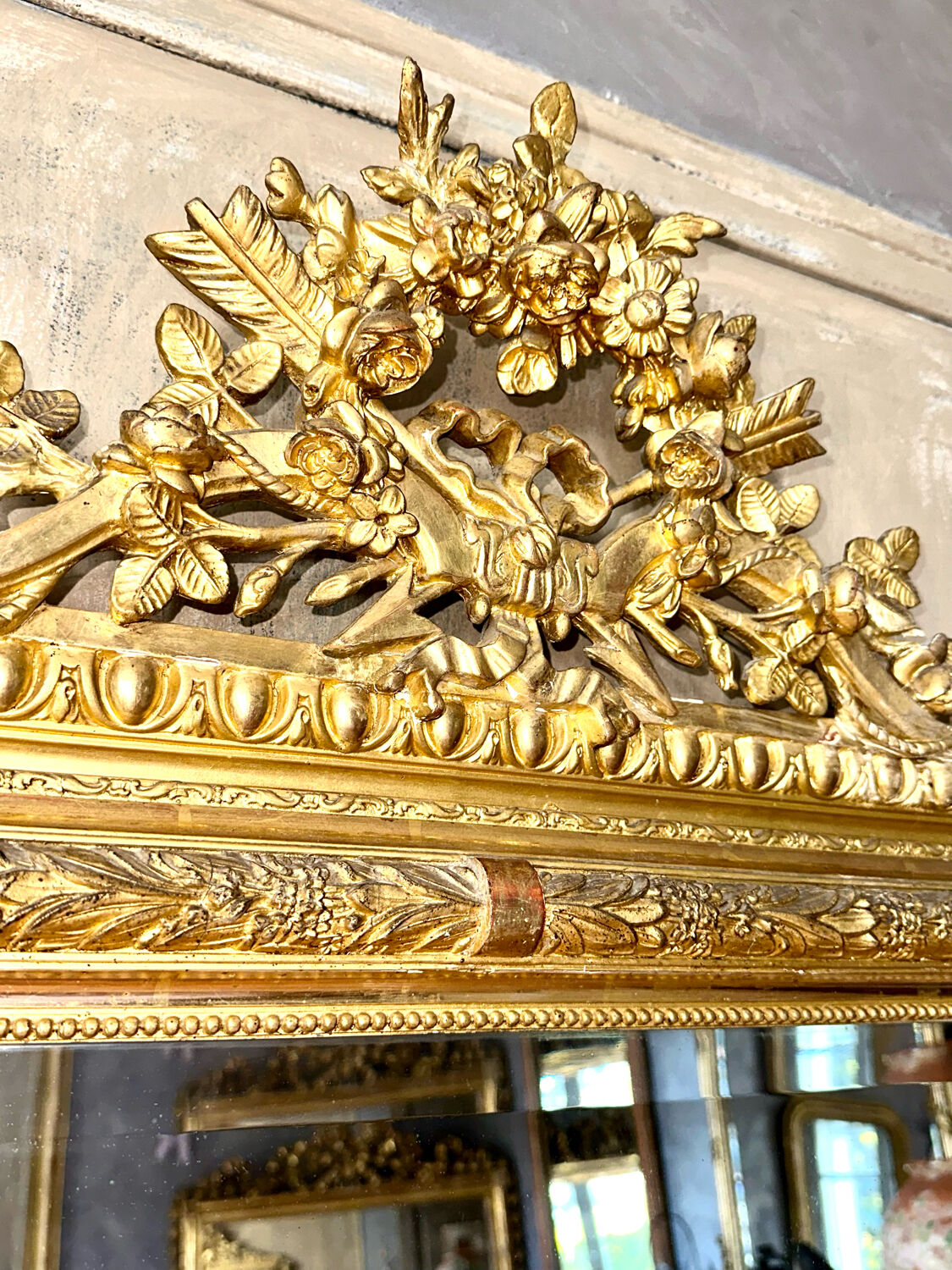 Louis XVI style mirror 191 X 104 cm