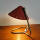 Vintage bedside lamp red 1950