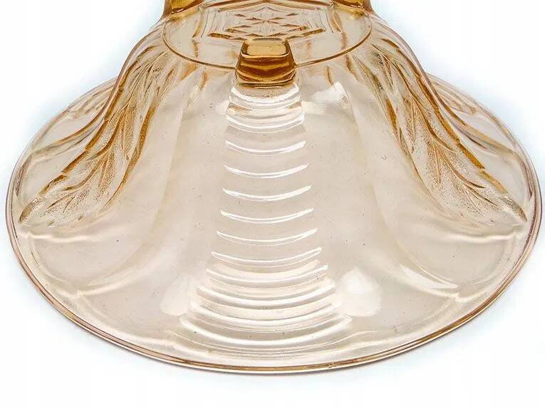 F6J Huta B. Morawski art deco pedestal bowl
