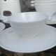 Full service with mussels/fries. in GIEN earthenware 70s/80s