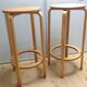 Pair of high Scandinavian/vintage style stools 60s-70s