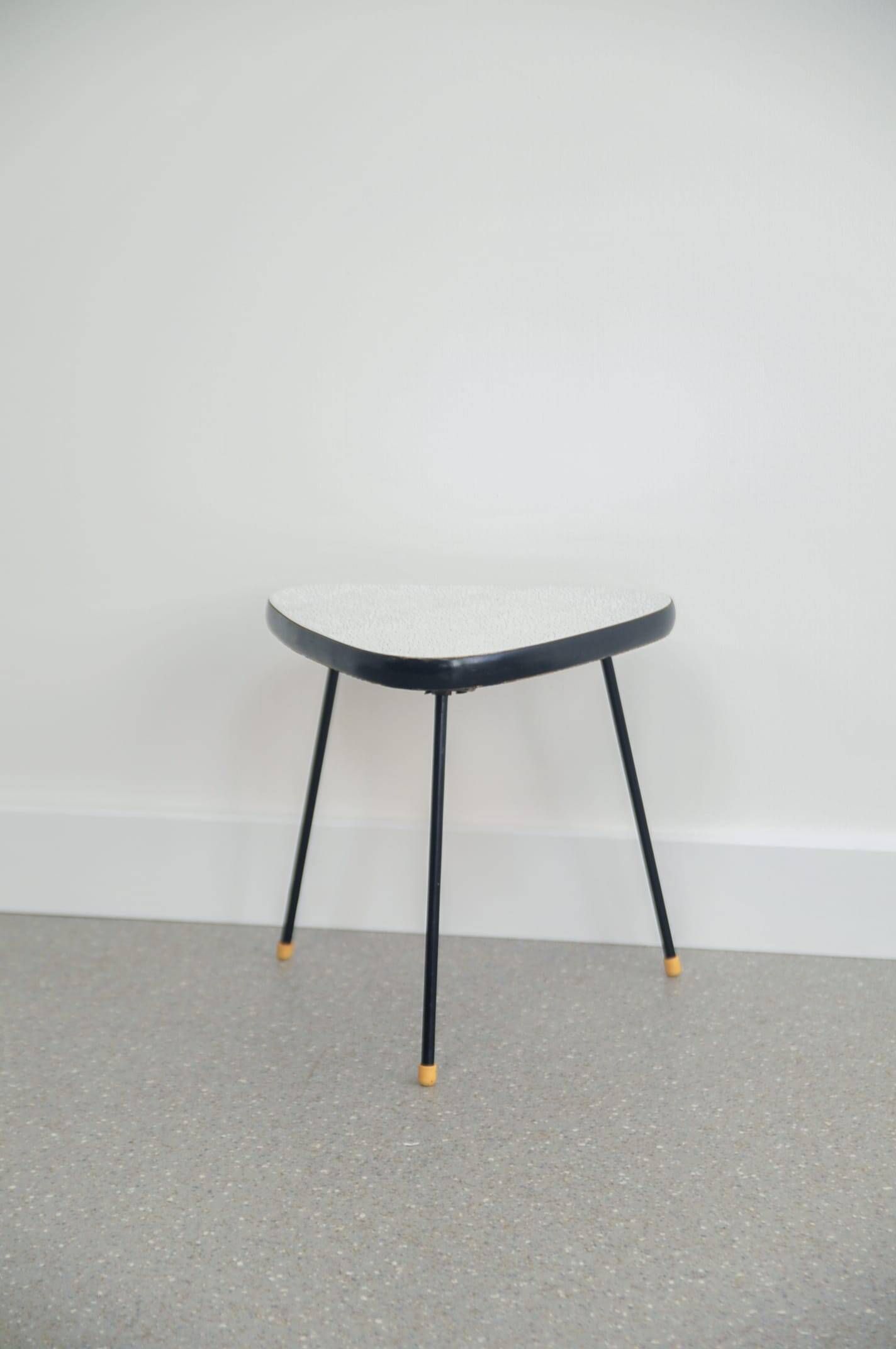 Vintage triangular plant table