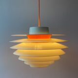 Sven middelboe verona pendant in white and orange by nordisk solar, denmark