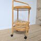 Desserte bar rotin vintage