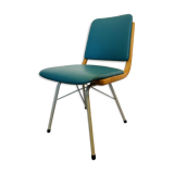Vintage Turquoise Dining Chair by TON, from Czechoslovakia 1960’s