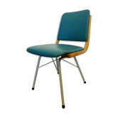 Vintage Turquoise Dining Chair by TON, from Czechoslovakia 1960’s