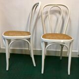 Pair of chairs bistro cane