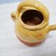 Pot gargoulette ancienne en terre cuite vernissée