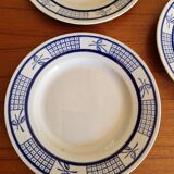 Lot De 8 Assiettes À Dessert Manufacture De Gien Modèle Garches