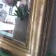 Miroir  doré à la feuille d'or 90x78