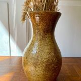 Glazed stoneware vase