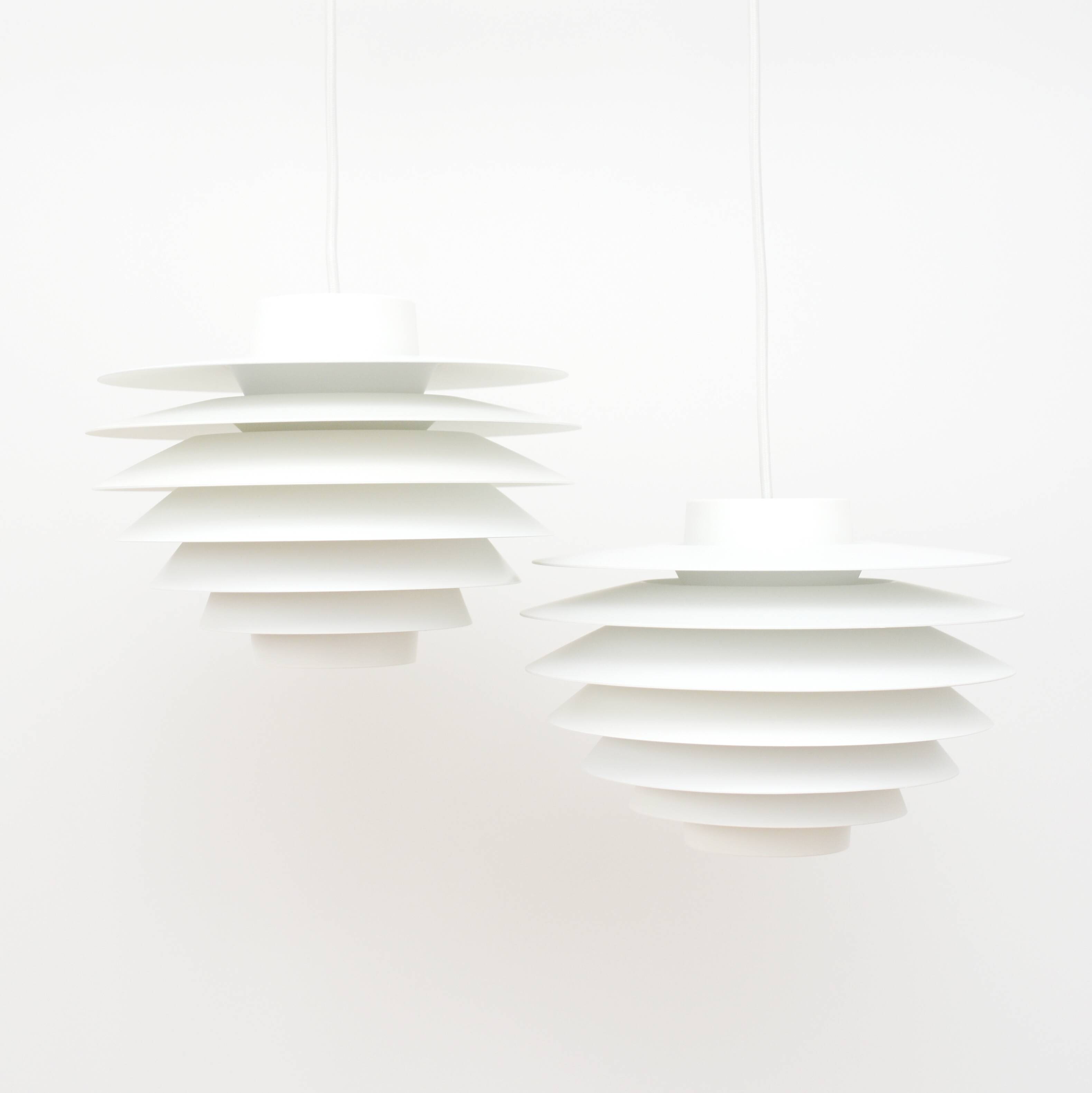 Pair of Verona lamps, design by S. Middelboe for Lyfa, Denmark 1968