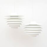 Pair of Verona lamps, design by S. Middelboe for Lyfa, Denmark 1968
