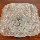 Vintage molded glass ceiling lamp
