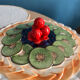 Fruit tart dish barbotine "fruit tart" Silea