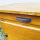Small vintage wooden storage jam maker