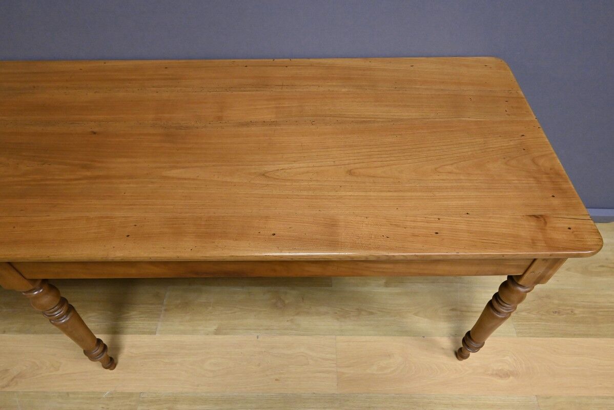 Table de ferme en merisier – fin XIXe