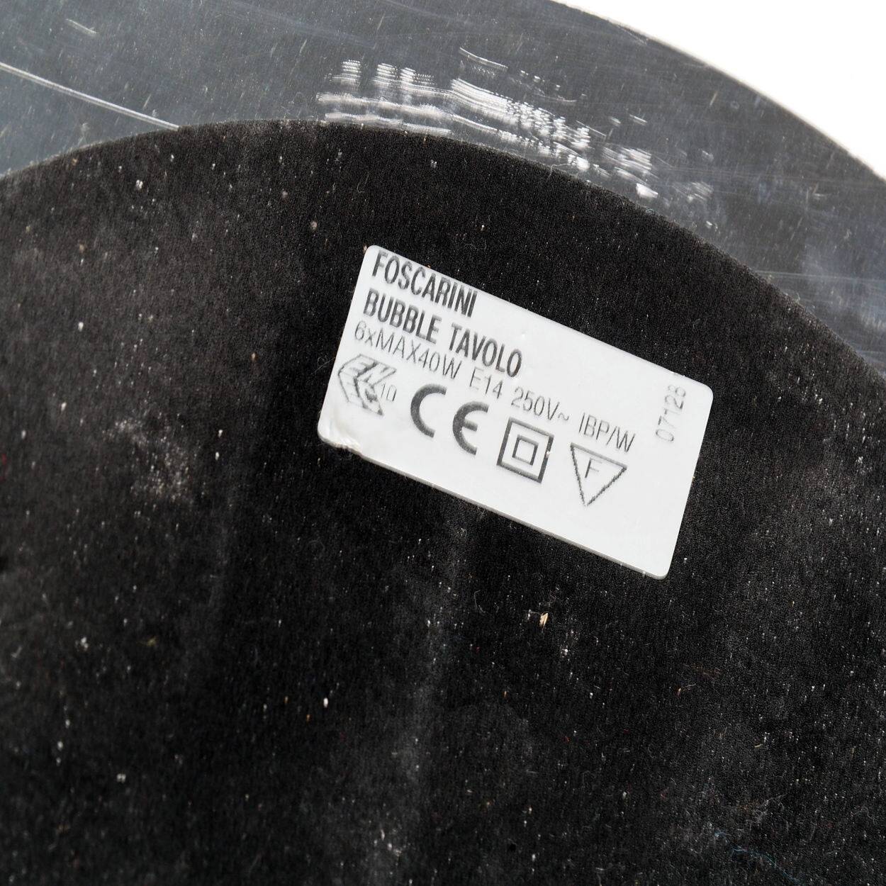 “Bubble Tavolo” Floor Lamp by Valerio Bottin for Foscarini, Italy