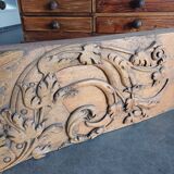 18th century carved wooden pediment