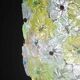 Amazing Vintage Multicolor Murano Glass Flower Chandelier by Seguso