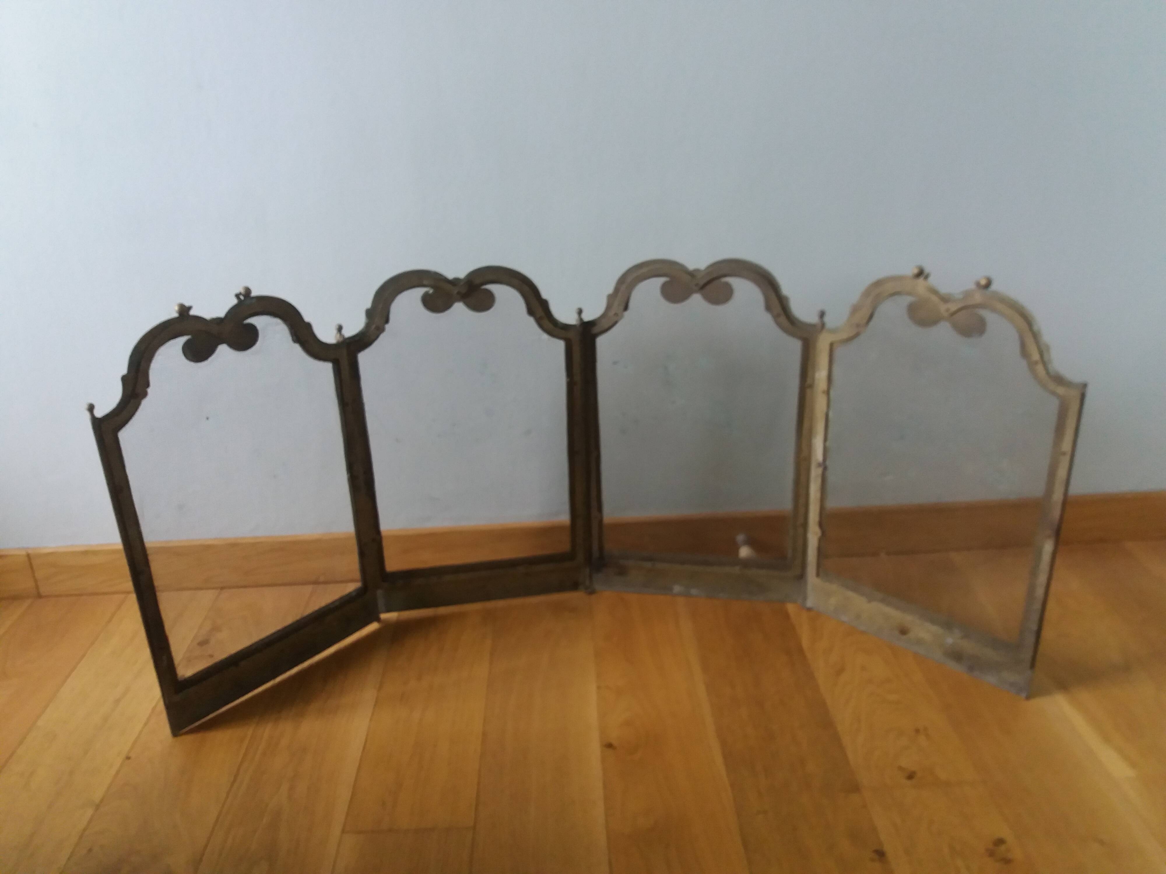 Fire screen fireplace screen 4 leaves