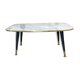 Table basse vintage effet marbre 1970
