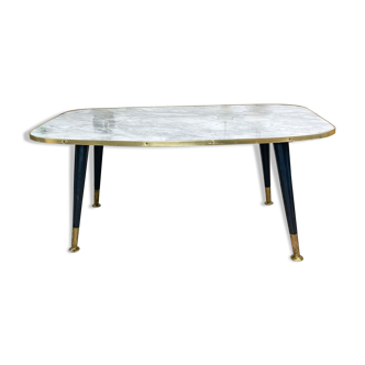 Vintage coffee table 1970 marble effect