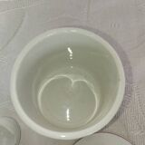 Vintage ceramic confit pot with spoon – 1950s