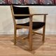 Set of 4 armchairs stamped Hans Wegner "Scandinavian design" 1960.